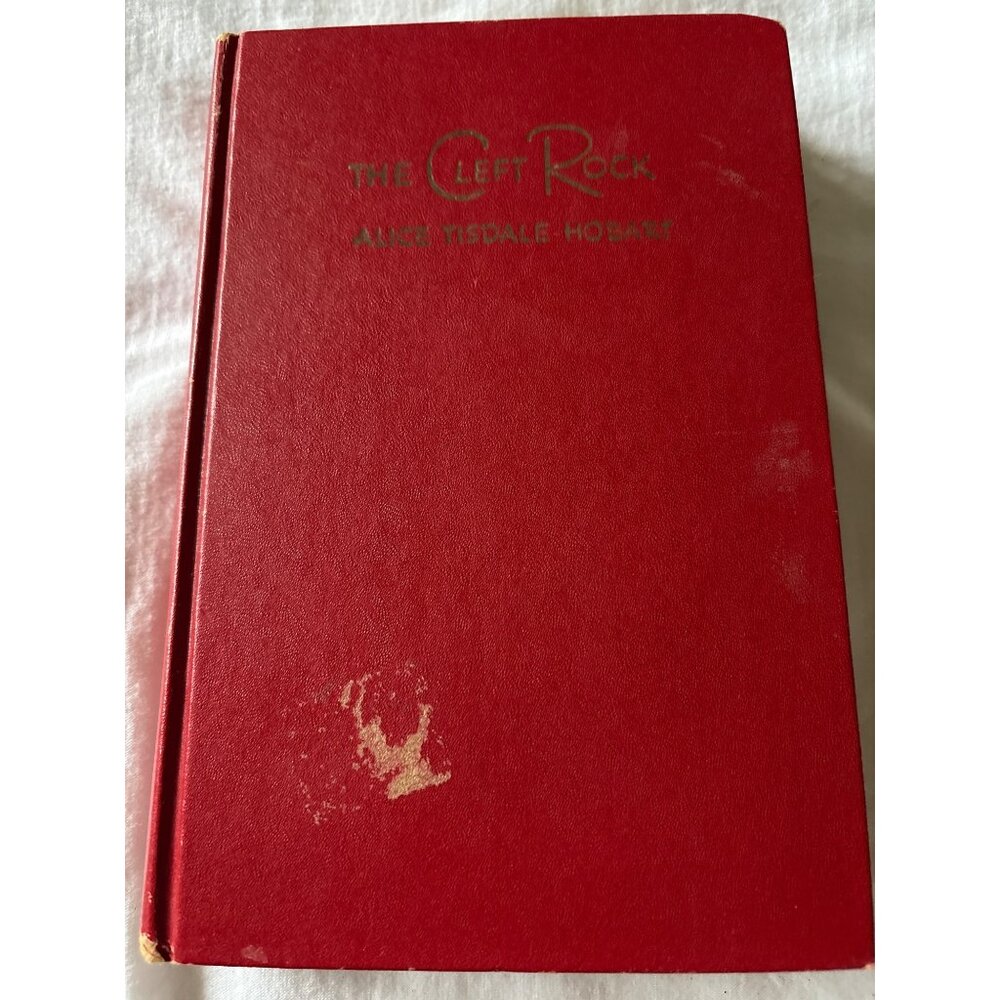The Cleft Rock By Alice Tisdale Hobart 1948 Hardcover Novel Red Cover Vintage Bo